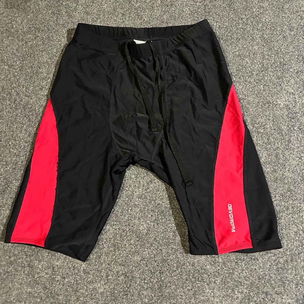 Devoropa Black and Red Jammer swim Shorts XL